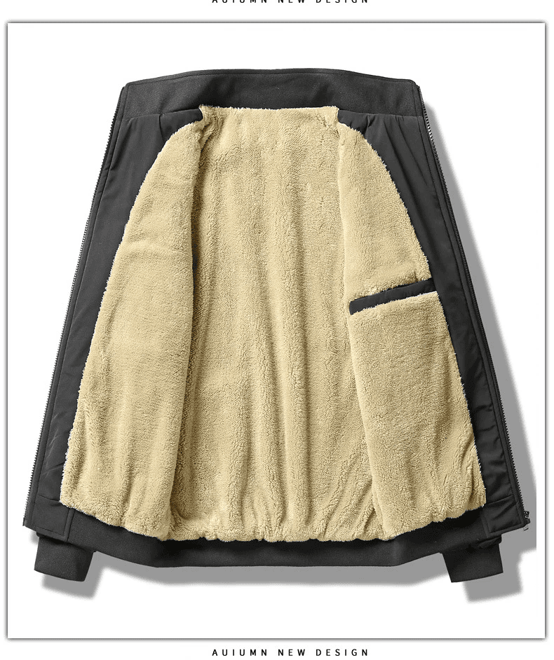 Chaqueta Casual de Negocios – Lana Gruesa con Toque de Sofisticación