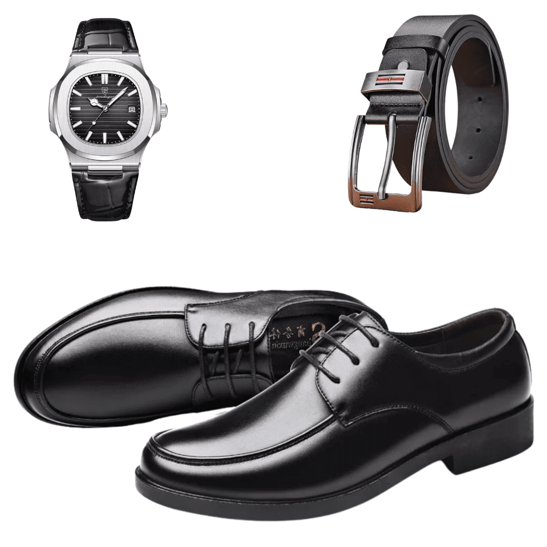 Pack Ejecutivo – Zapatos de Vestir de Cuero Italiano