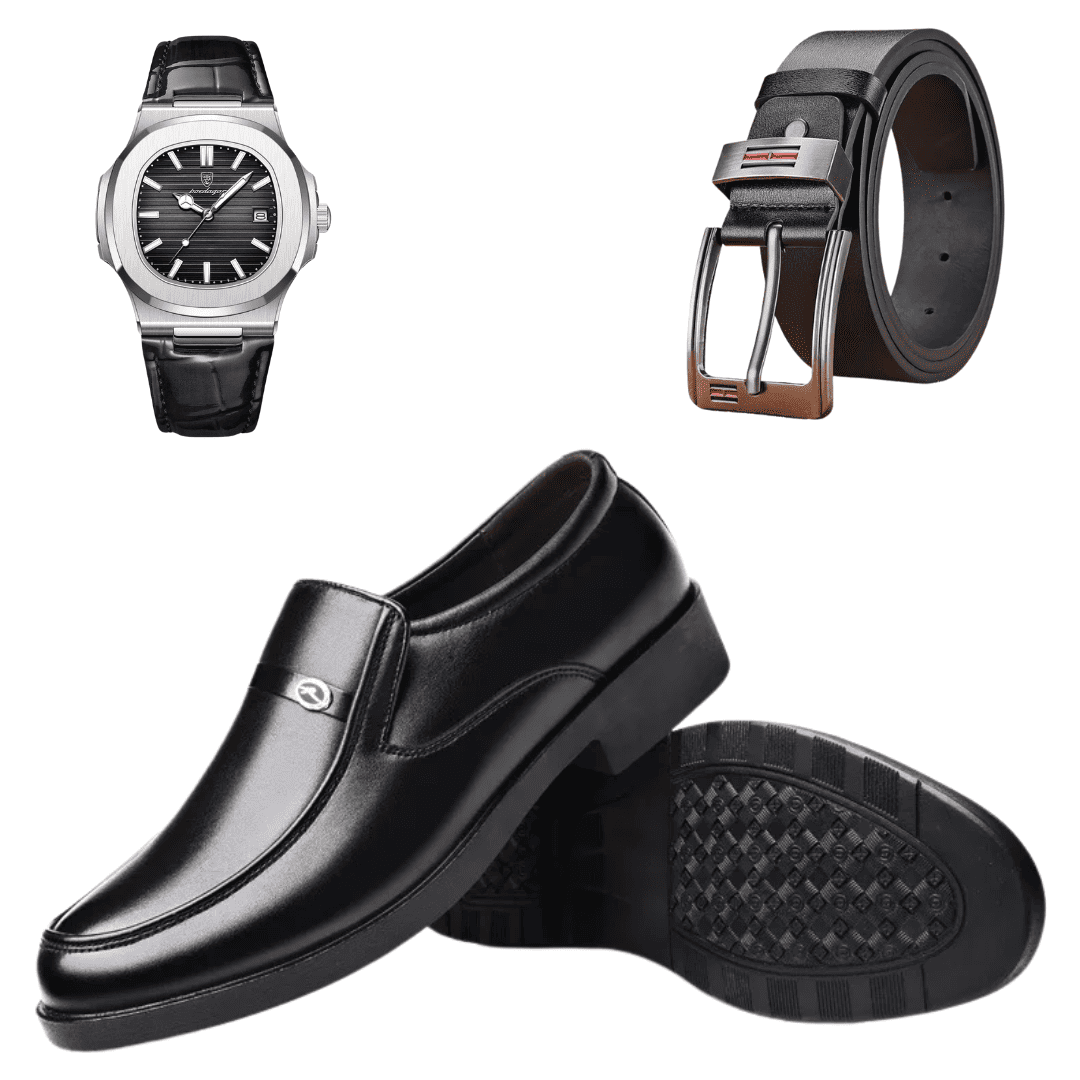 Pack Ejecutivo – Zapatos de Vestir de Cuero Italiano