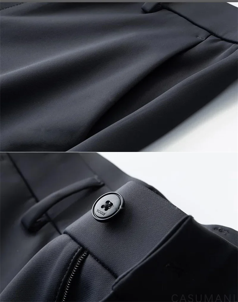 Pantalón Recto de Lujo