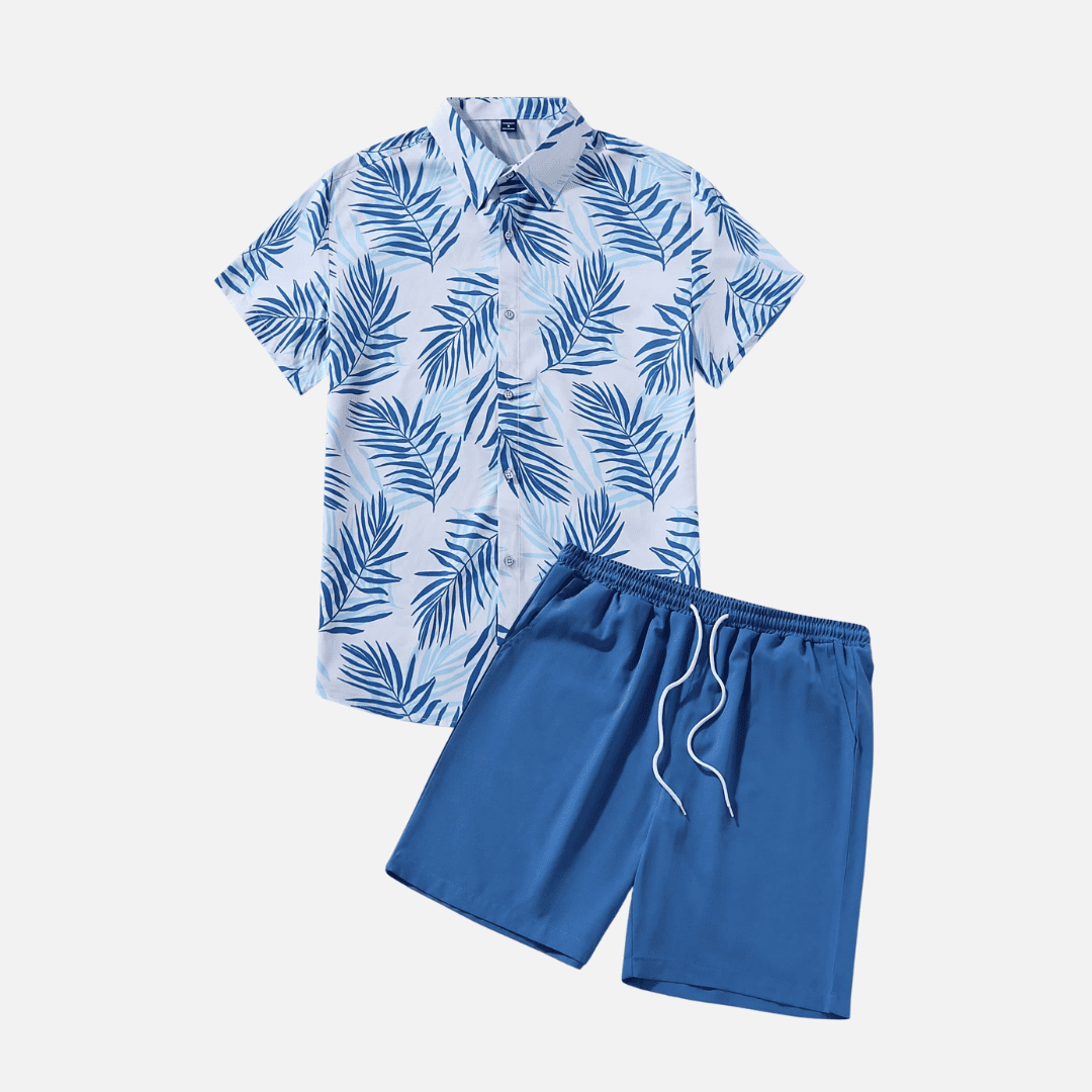 Estilo Hombre™ Set Verano 2x1 – Conjunto Tropical Elegante para Hombre (4 piezas)