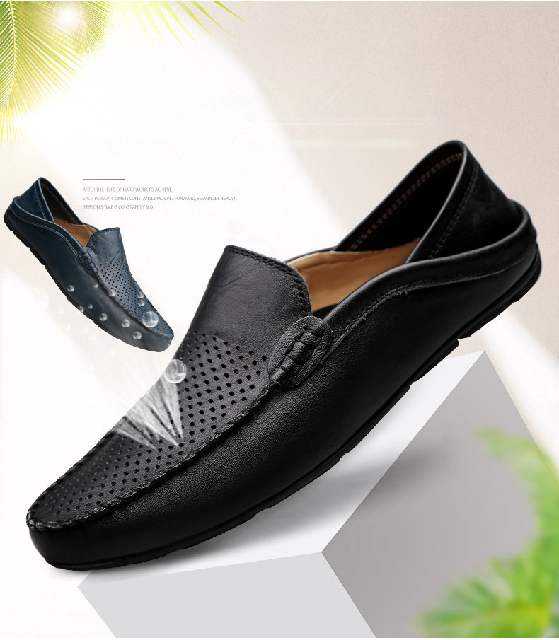 Zapato Mocasín Casual de Cuero – Lujo Italiano