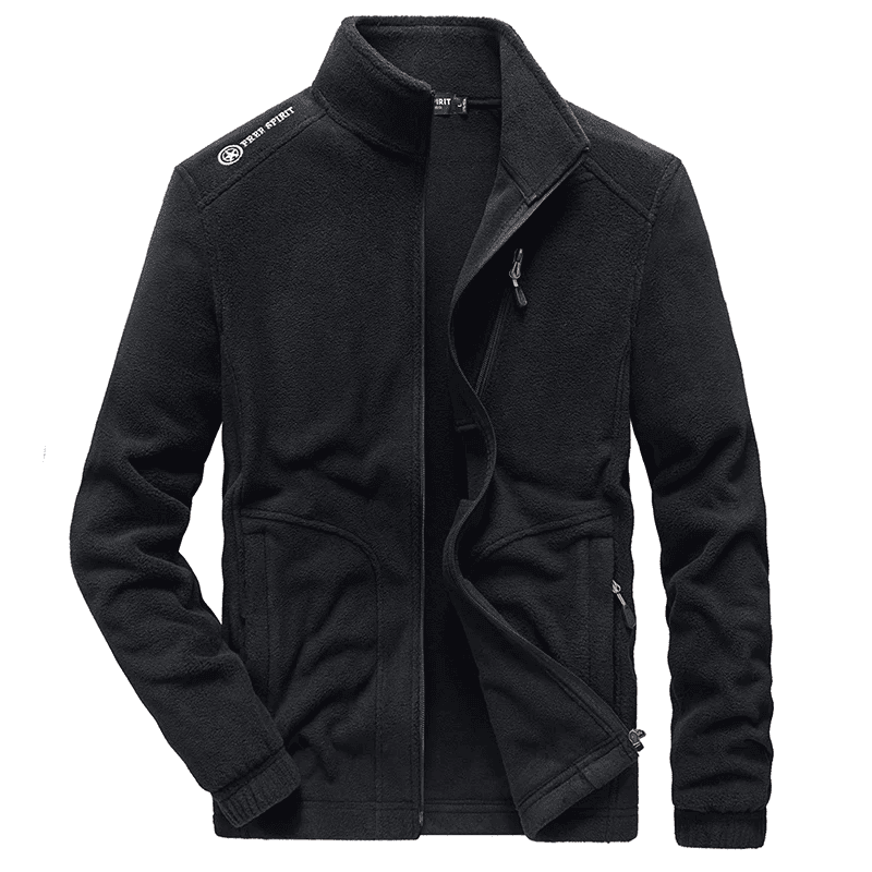 Chaqueta Polar de Lana para Hombre con Cuello Alto