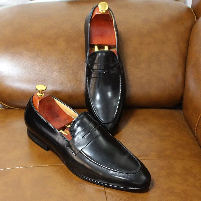 Zapato Mocasín Casual Elegante de Cuero Genuino