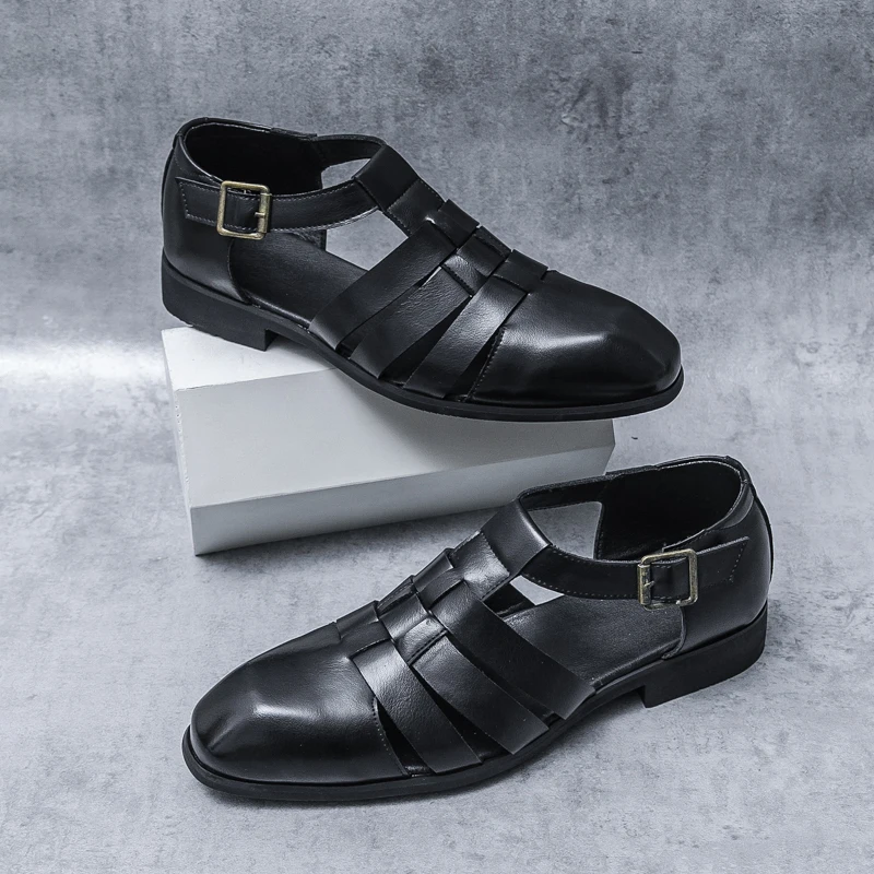 Zapatos de Cuero Legítimo Premium – Sandalias Transpirables para Negocios
