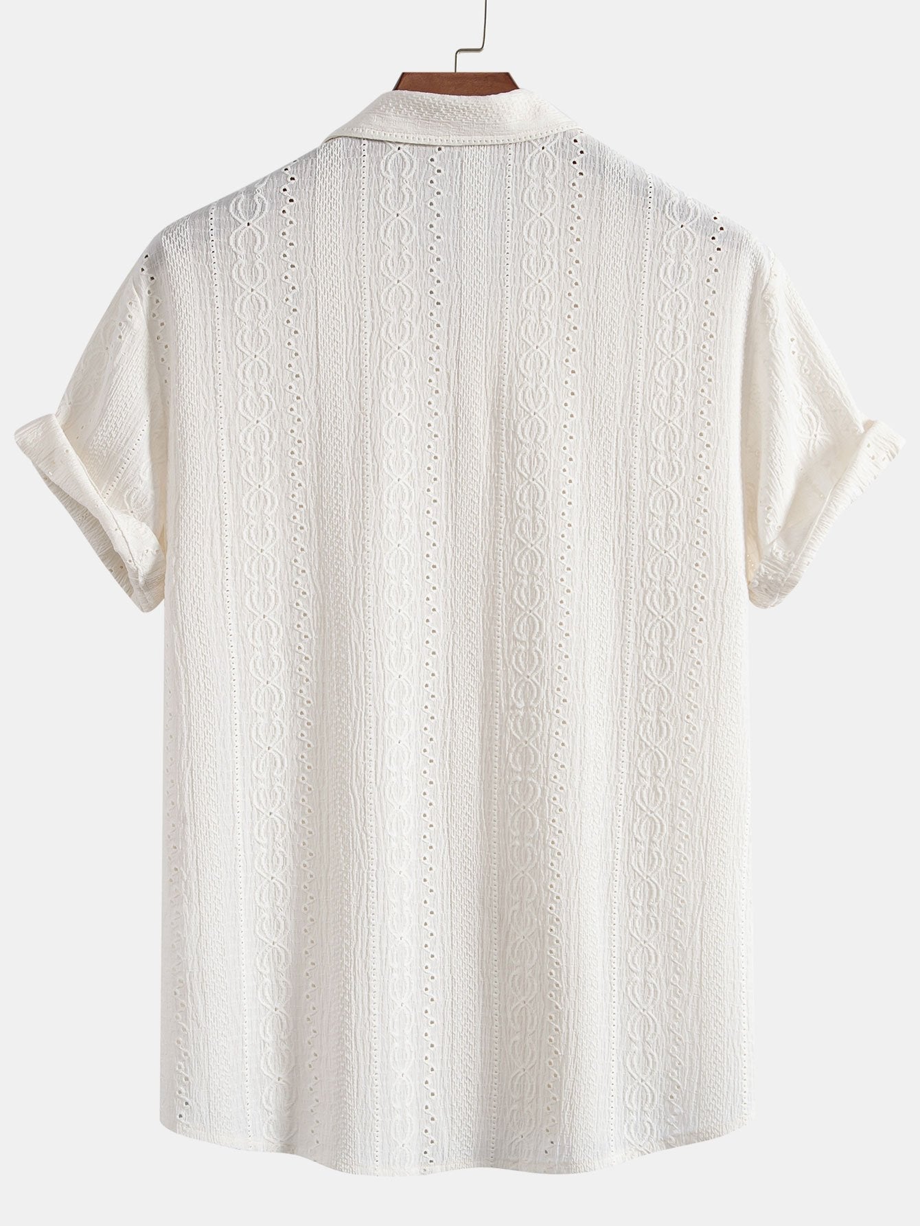 Camisa de Verano "Aura" – Diseño Calado Premium