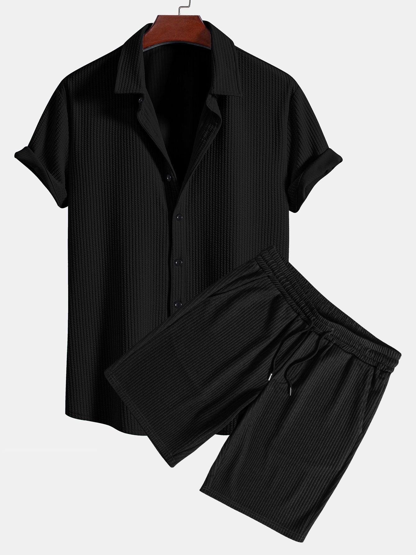 Conjunto Muscle Fit "Elite" – Textura y Elasticidad Superior