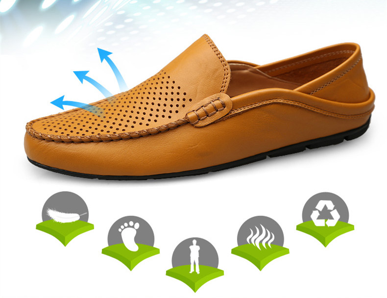 Zapato Mocasín Casual de Cuero – Lujo Italiano