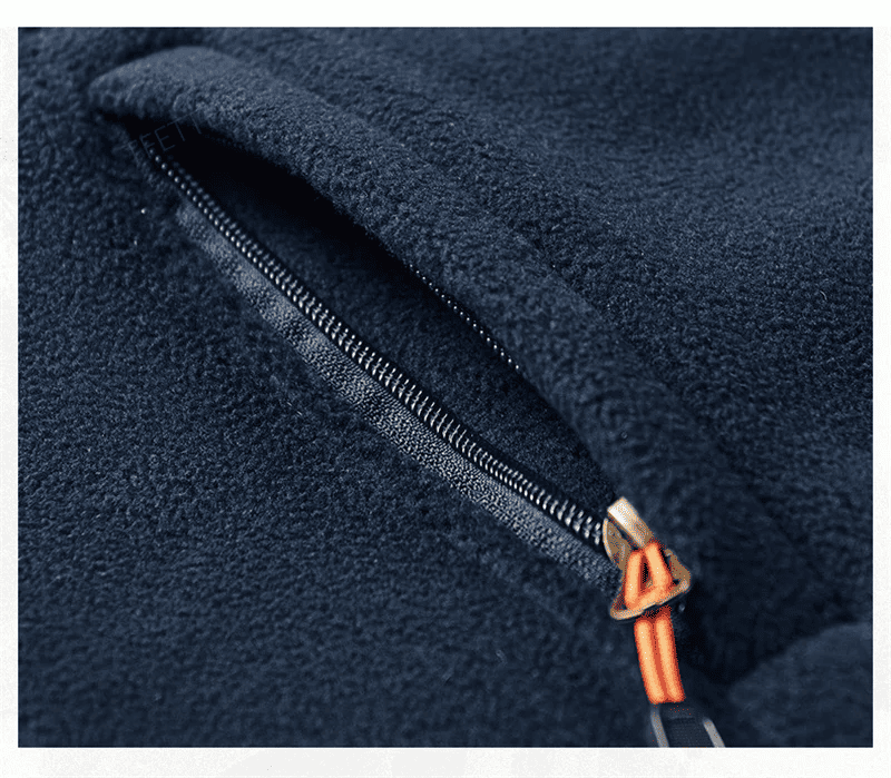 Chaqueta Polar de Lana para Hombre con Cuello Alto