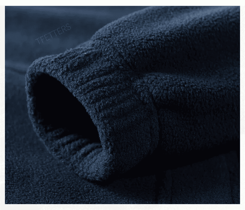 Chaqueta Polar de Lana para Hombre con Cuello Alto