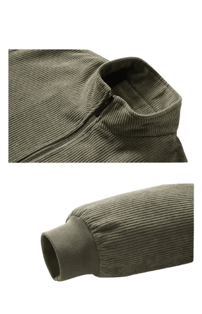 Chaqueta de Invierno para Hombre Browon – Abrigo de Pana con Cuello Alto