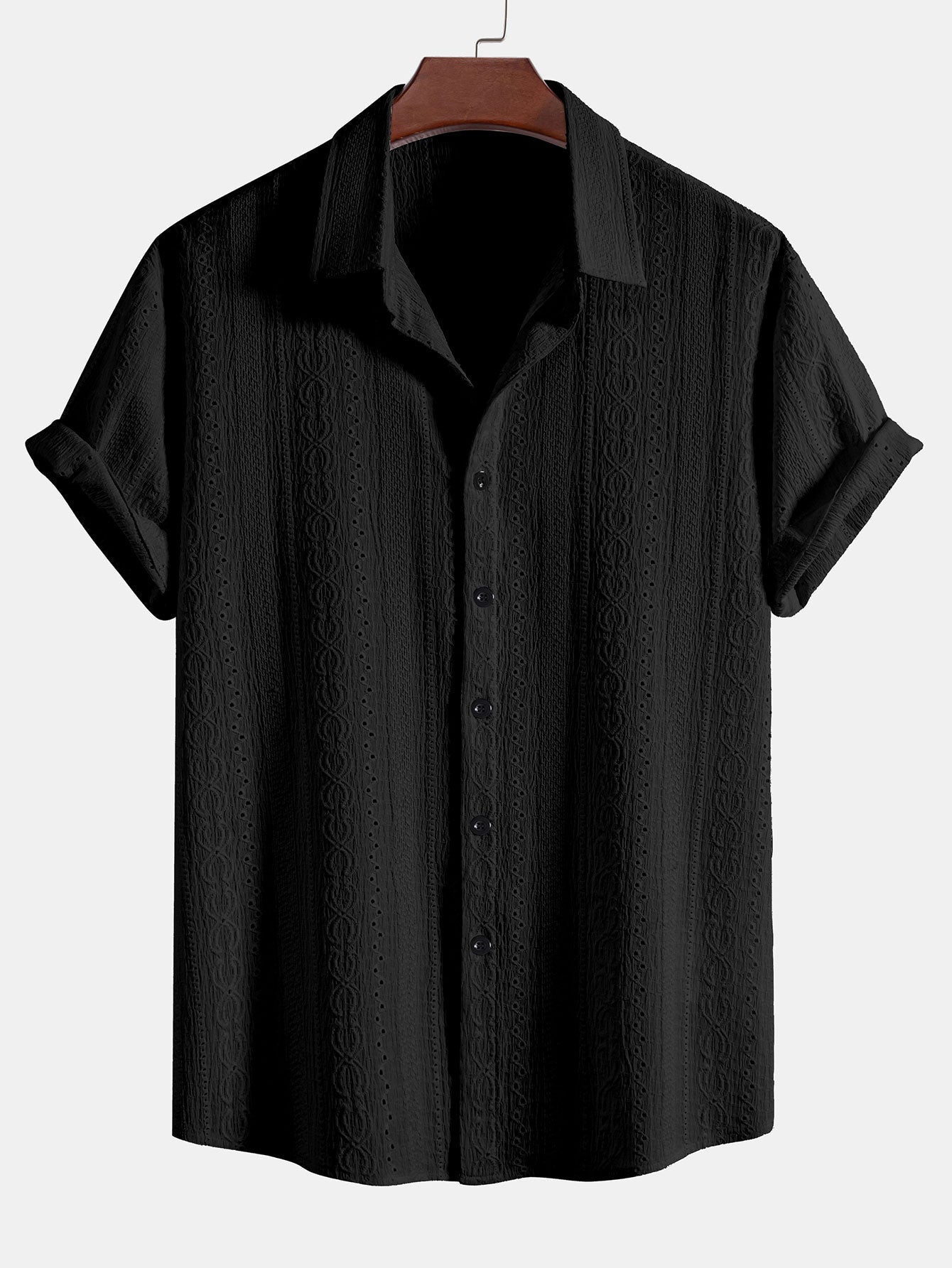 Camisa de Verano "Aura" – Diseño Calado Premium