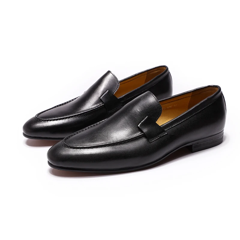 Zapato Mocasín de Cuero Hecho a Mano