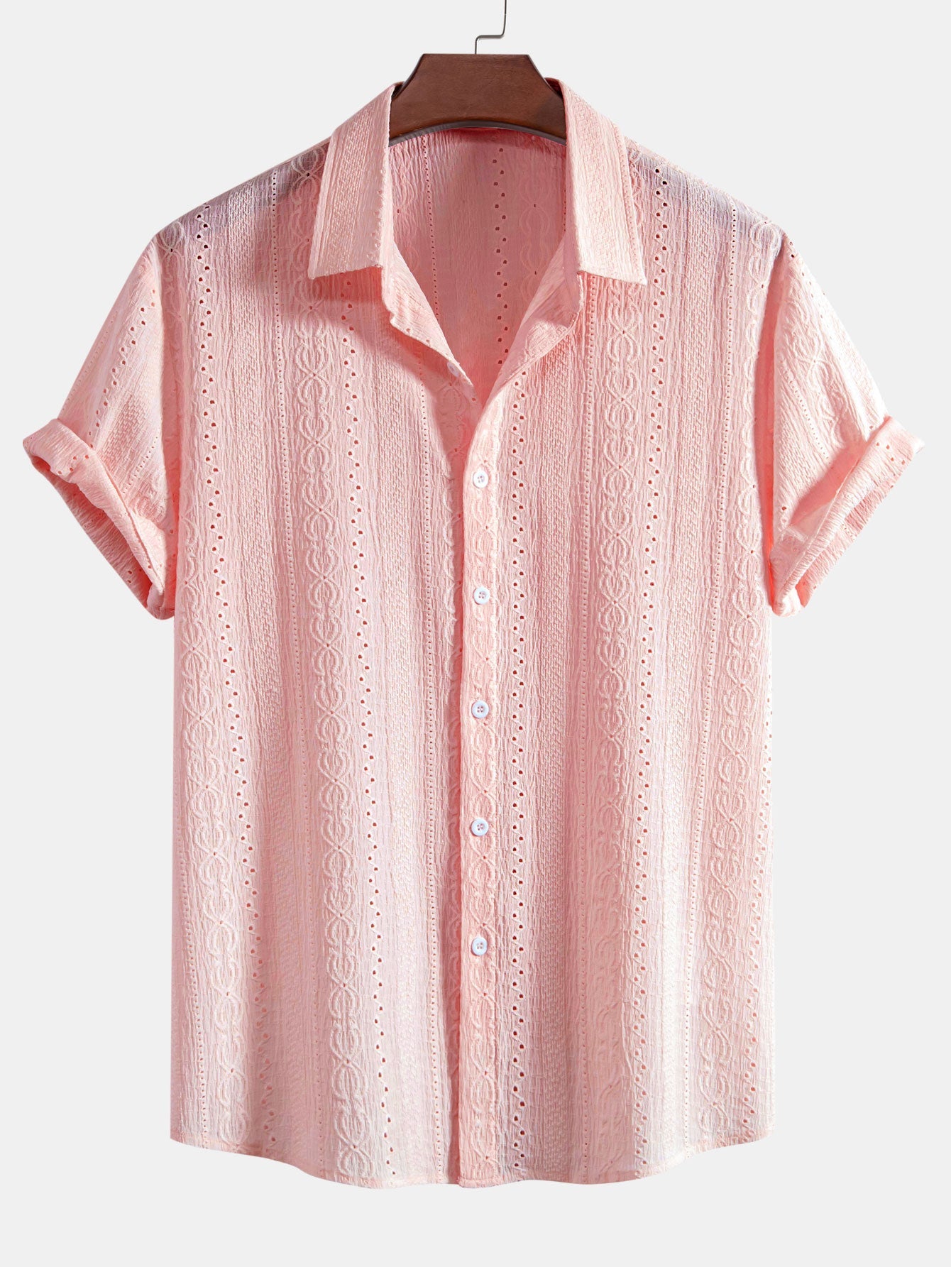 Camisa de Verano "Aura" – Diseño Calado Premium