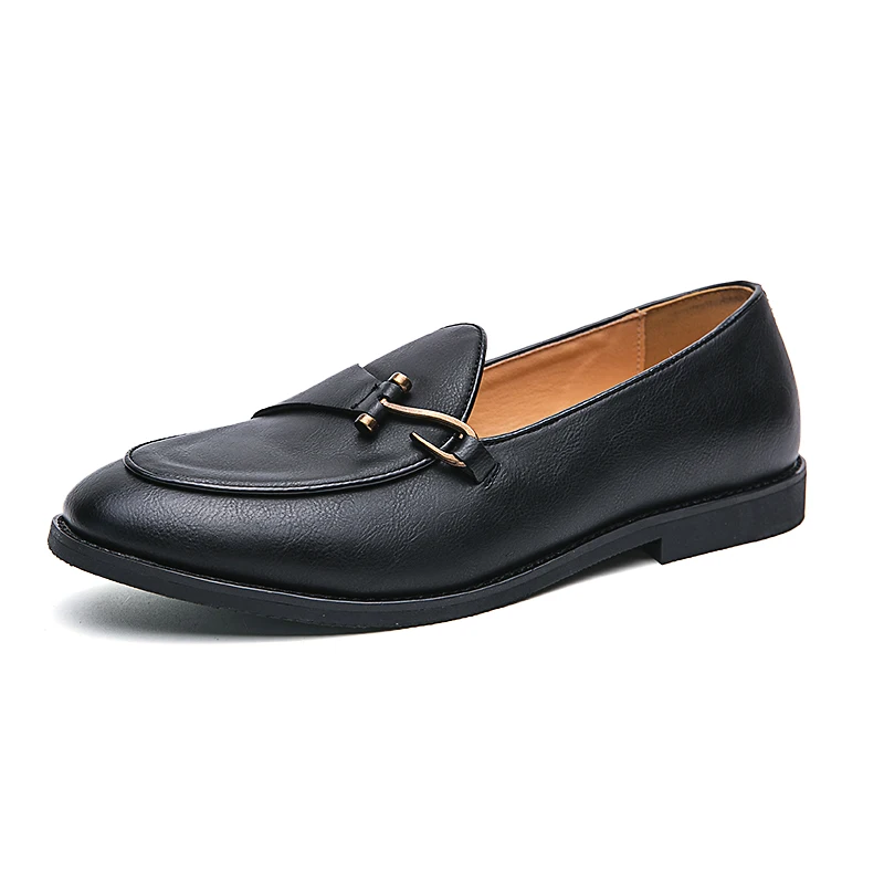 Zapato Casual de Cuero con Hebilla – Mocasín Confort