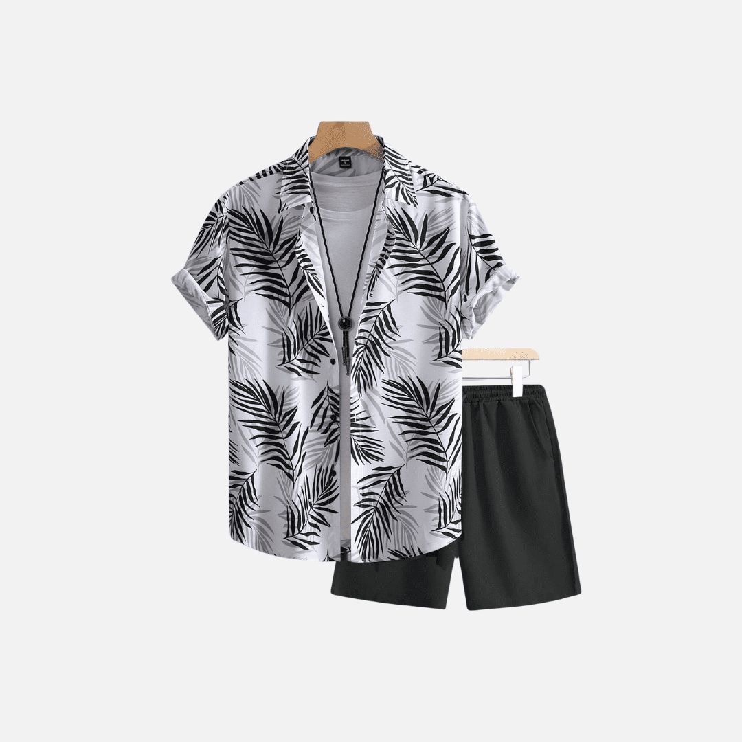 Estilo Hombre™ Set Verano 2x1 – Conjunto Tropical Elegante para Hombre (4 piezas)