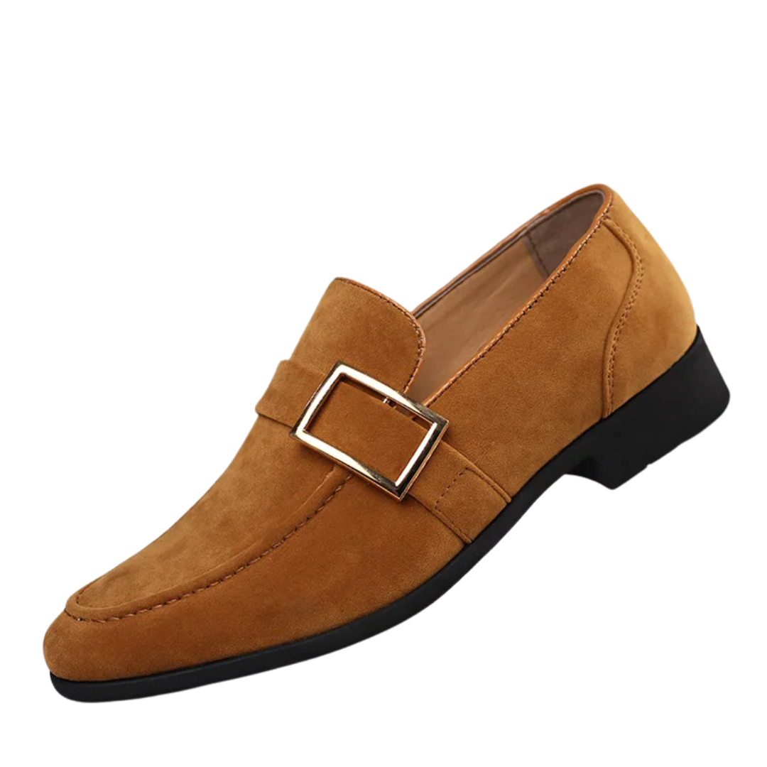 Zapato Mocasín de Marca – Cuero y Gamuza
