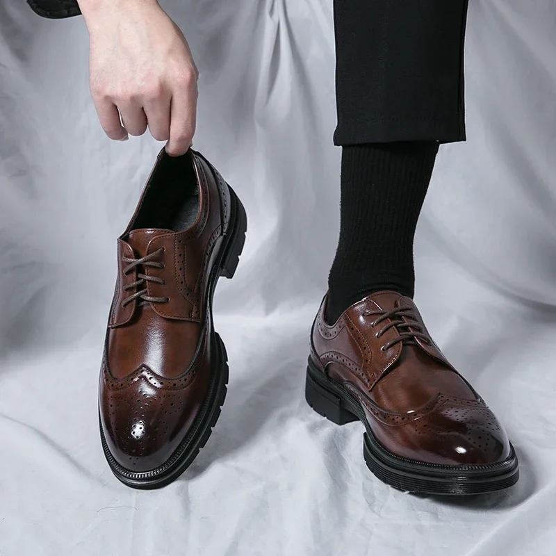 Zapatos Oxford Estilo Británico – Calzado Formal en Cuero Genuino