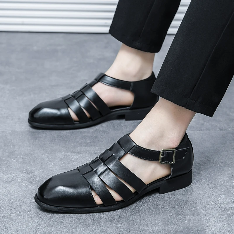 Zapatos de Cuero Legítimo Premium – Sandalias Transpirables para Negocios
