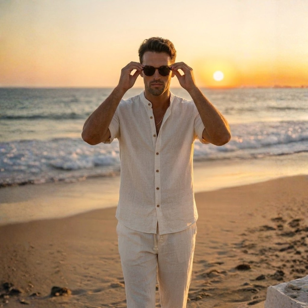 Conjunto Mediterráneo "Lino &amp; Brisa" – Edición Limitada