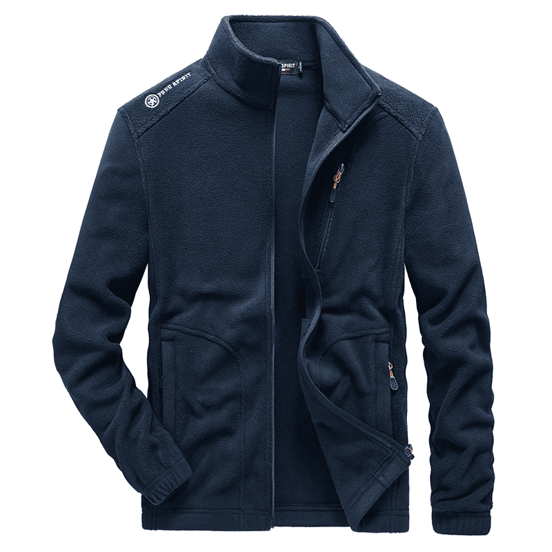 Chaqueta Polar de Lana para Hombre con Cuello Alto