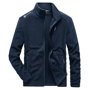 Chaqueta Polar de Lana para Hombre con Cuello Alto