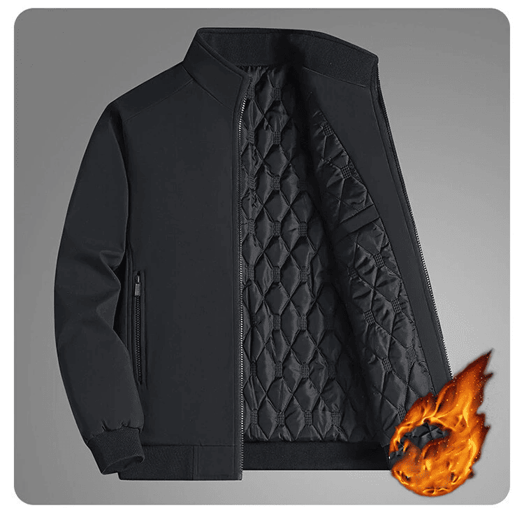 Chaqueta de Invierno – Cuello Alto, Impermeable y Casual de Negocios