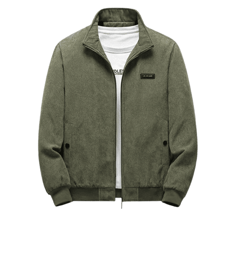 Chaqueta de Invierno para Hombre Browon – Abrigo de Pana con Cuello Alto