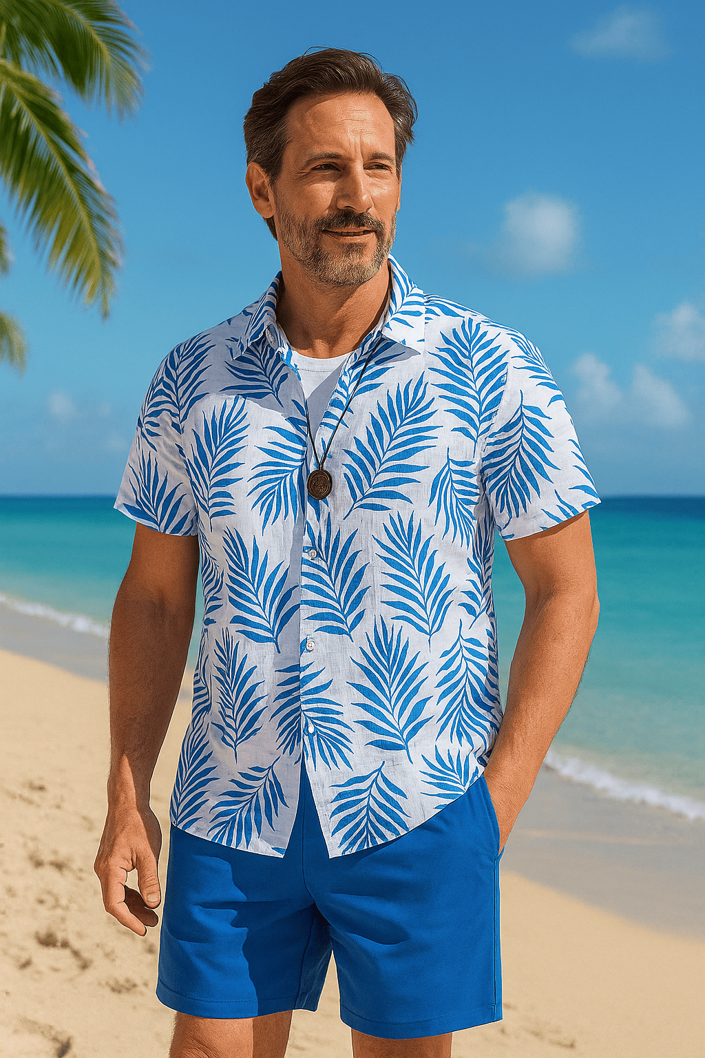 Estilo Hombre™ Set Verano 2x1 – Conjunto Tropical Elegante para Hombre (4 piezas)
