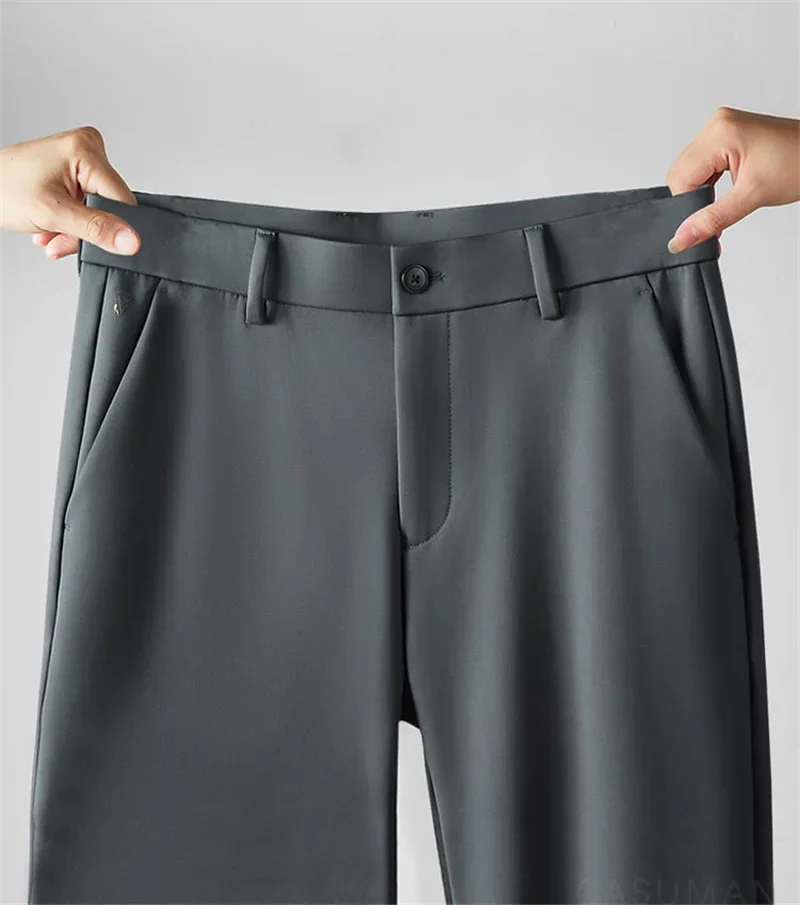 Pantalón Recto de Lujo