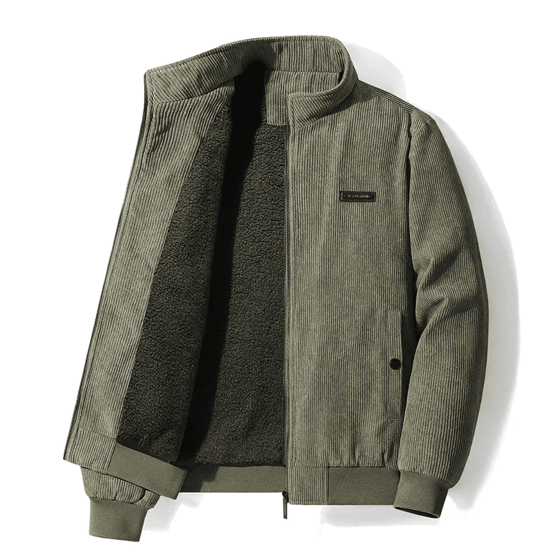 Chaqueta de Invierno para Hombre Browon – Abrigo de Pana con Cuello Alto
