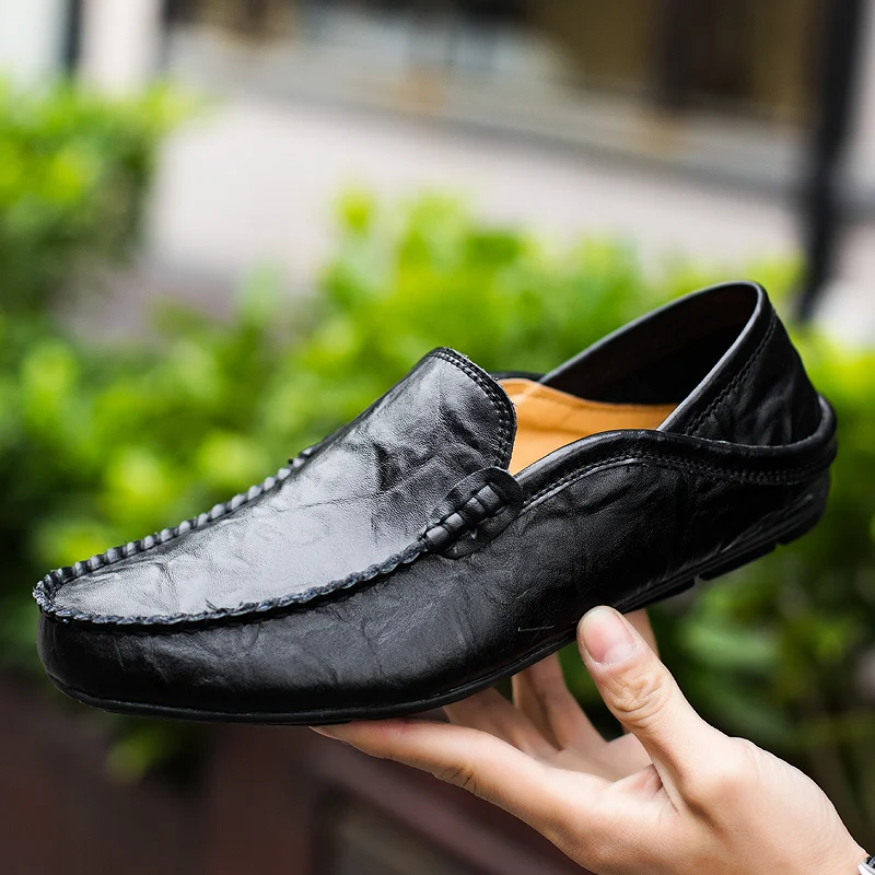 Zapato Mocasín Casual de Cuero – Lujo Italiano