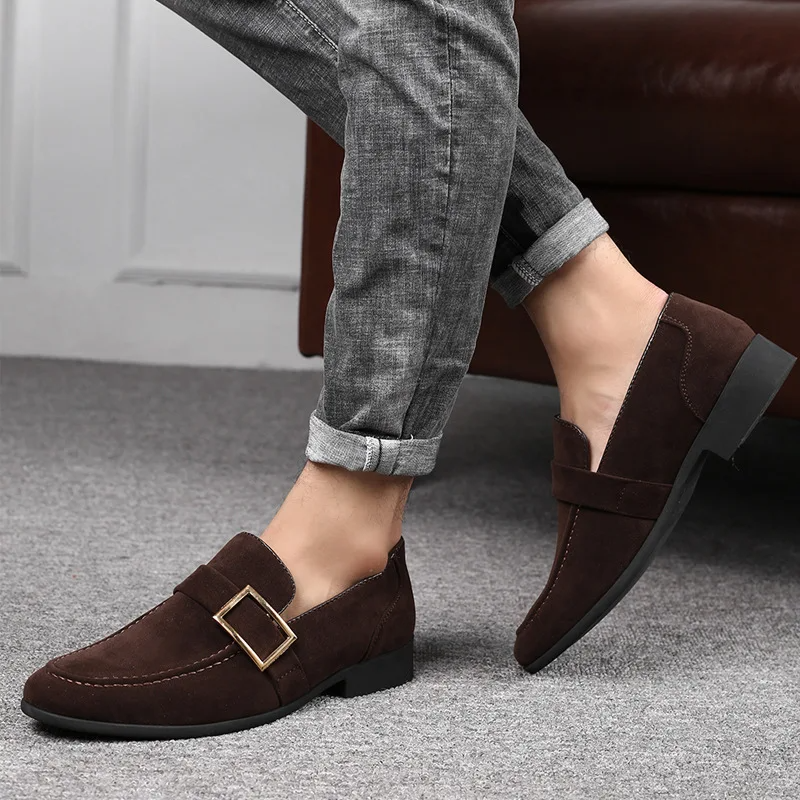 Zapato Mocasín de Marca – Cuero y Gamuza