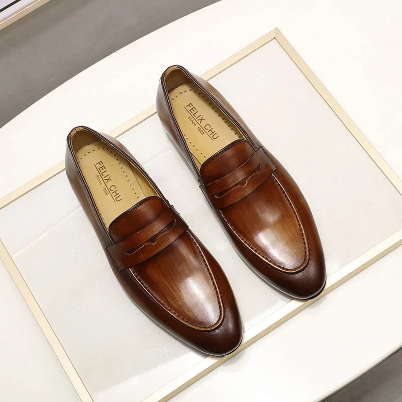 Zapato Mocasín Casual Elegante de Cuero Genuino