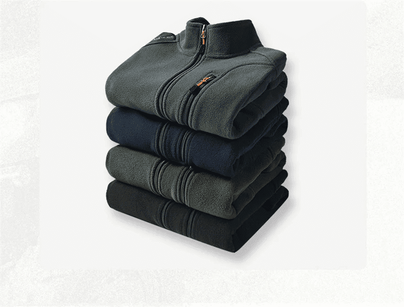 Chaqueta Polar de Lana para Hombre con Cuello Alto