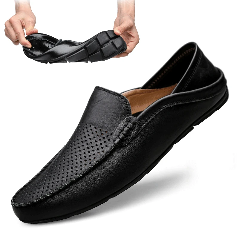Zapato Mocasín Casual de Cuero – Lujo Italiano