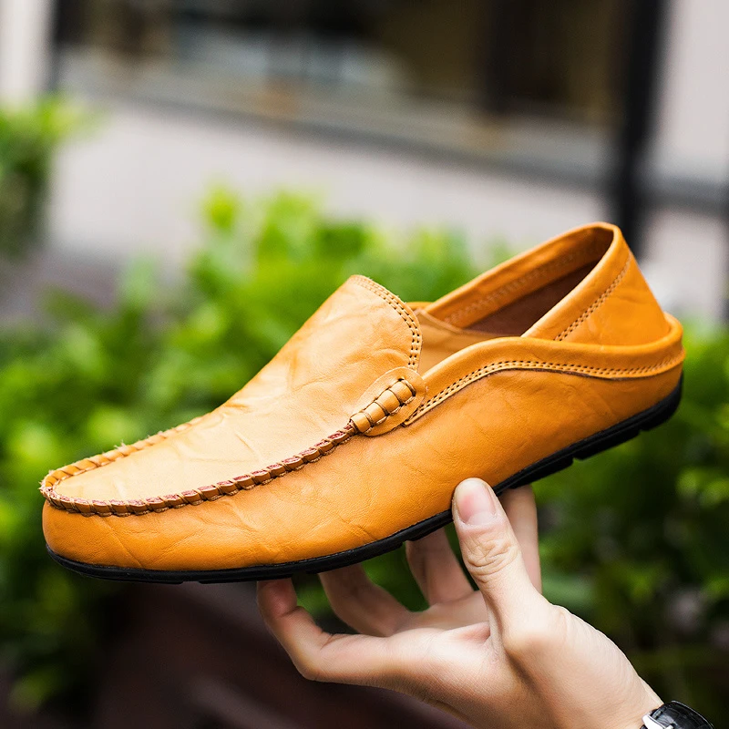 Zapato Mocasín Casual de Cuero – Lujo Italiano
